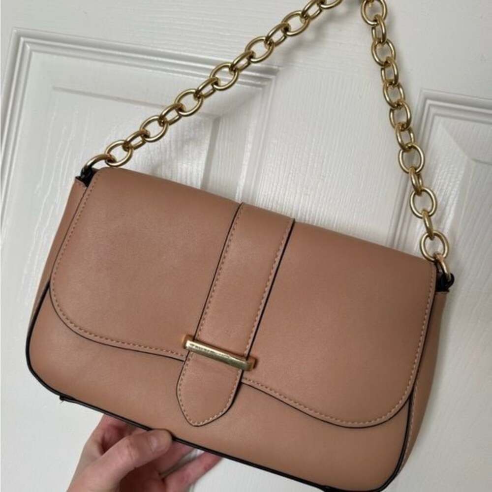 a new day Tan Shoulder Bag with Gold Chain - Picture 2 of 11